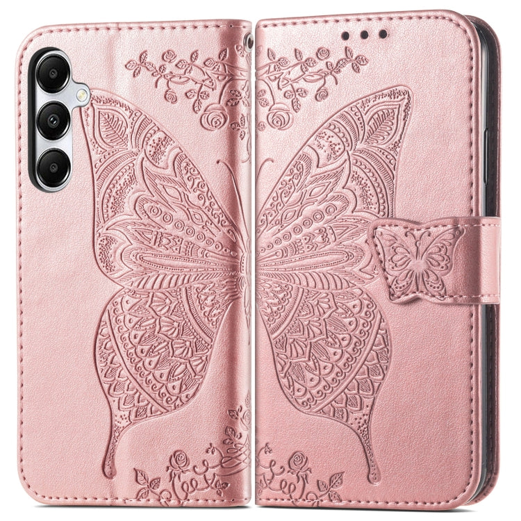 Butterfly Love Flower Embossed Leather Phone Case, For Samsung Galaxy S24+ 5G��������������������...