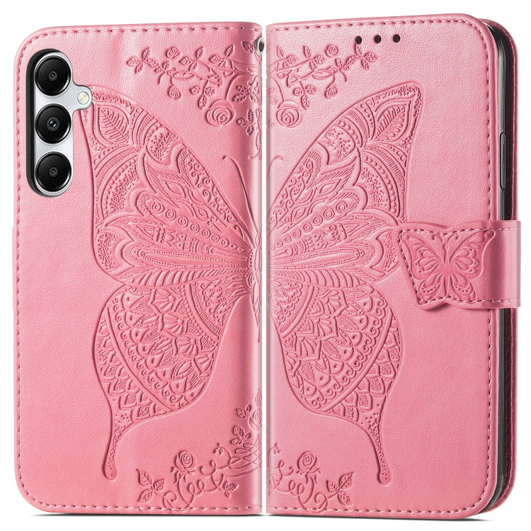 Butterfly Love Flower Embossed Leather Phone Case, For Samsung Galaxy S24+ 5G��������������������...