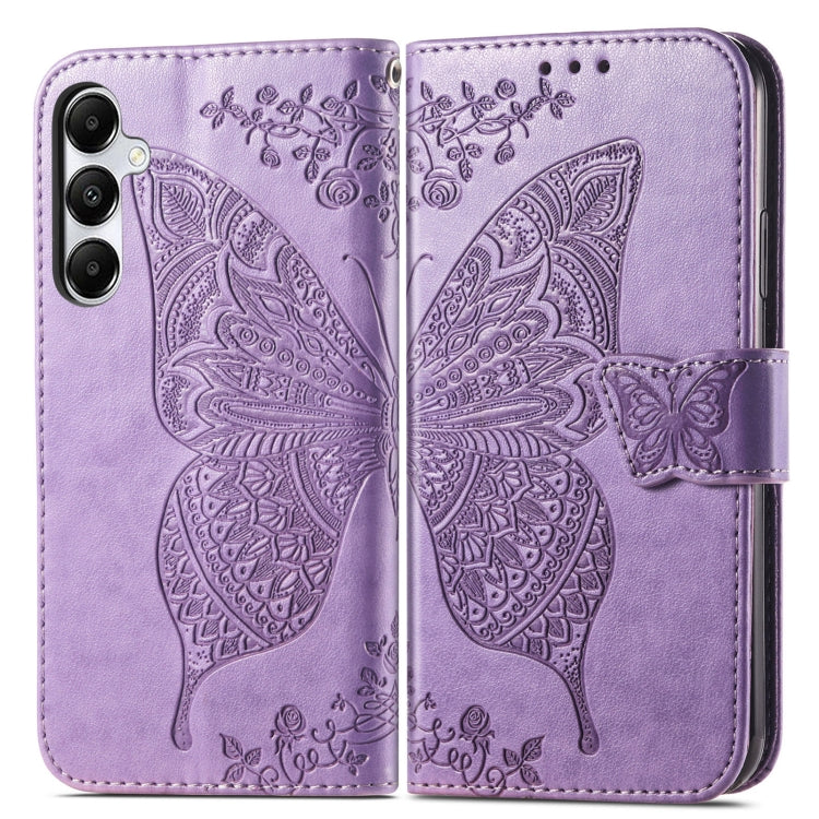 Butterfly Love Flower Embossed Leather Phone Case, For Samsung Galaxy S24+ 5G��������������������...