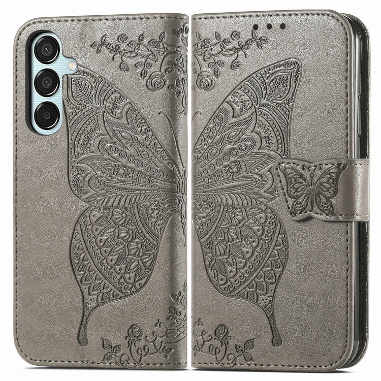 Butterfly Love Flower Embossed Leather Phone Case, For Samsung Galaxy A36, For Samsung Galaxy S25...