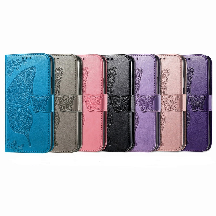 Butterfly Love Flower Embossed Leather Phone Case, For Samsung Galaxy S24+ 5G��������������������...