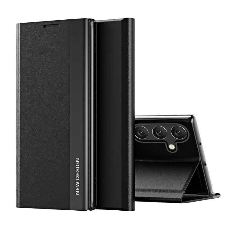 Side Electroplated Adsorption Leather Phone Case