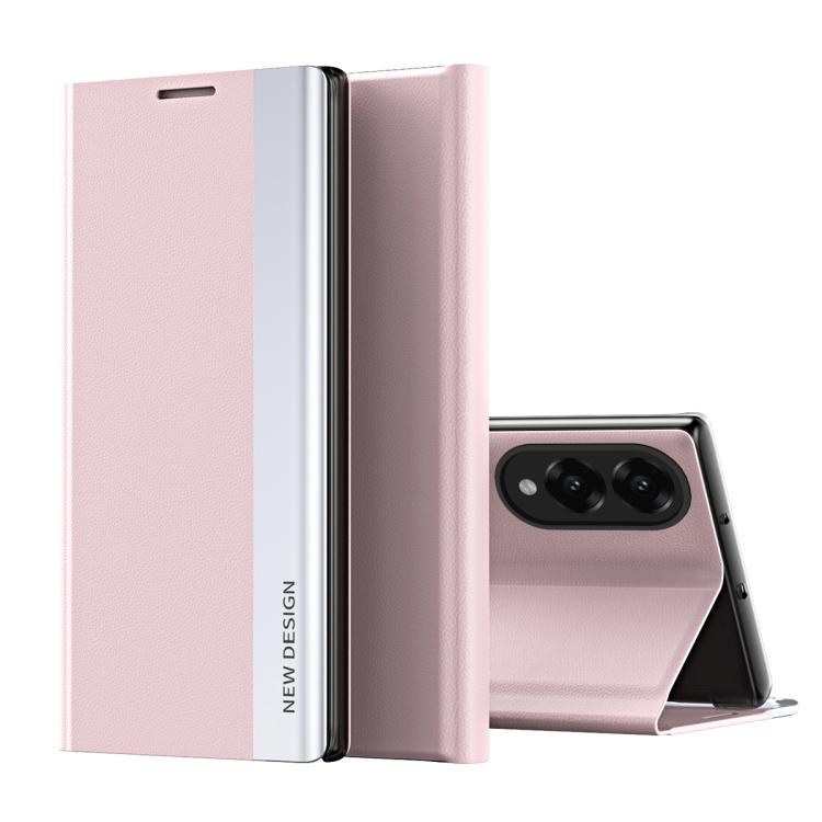 Side Electroplated Adsorption Leather Phone Case