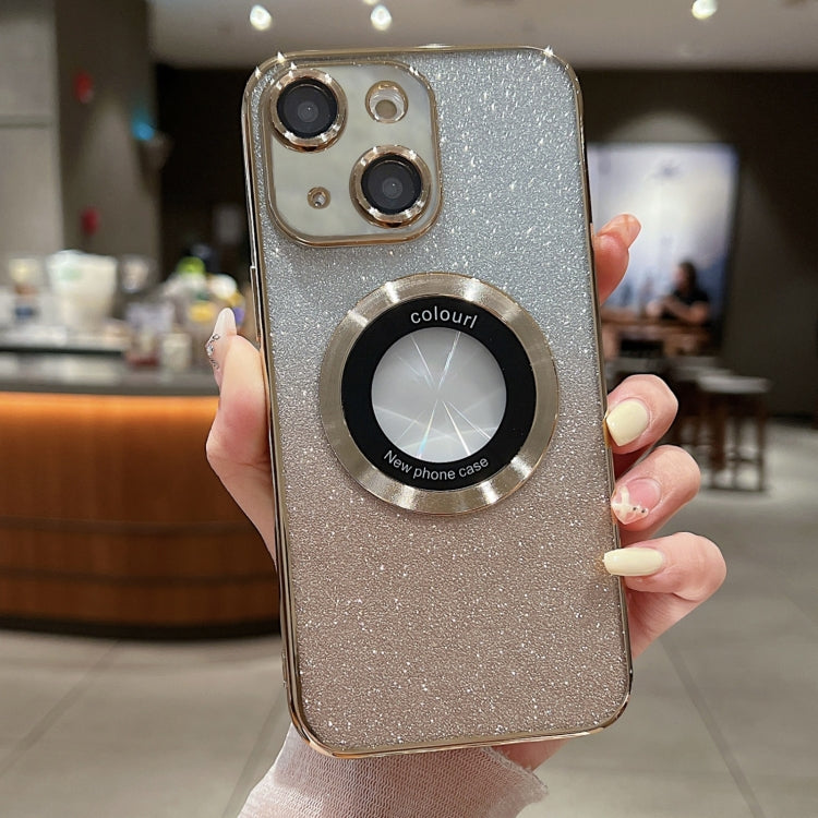 Gradient Glitter Electroplating MagSafe TPU Phone Case, For iPhone 16 Pro Max, For iPhone 16 Pro�...
