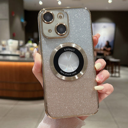 Gradient Glitter Electroplating MagSafe TPU Phone Case, For iPhone 16 Pro Max, For iPhone 16 Pro�...