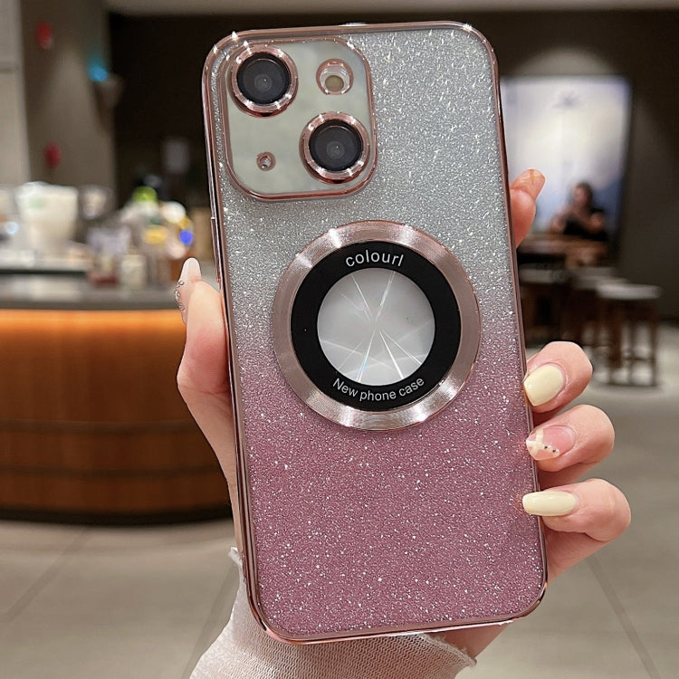 Gradient Glitter Electroplating MagSafe TPU Phone Case, For iPhone 16 Pro Max, For iPhone 16 Pro�...