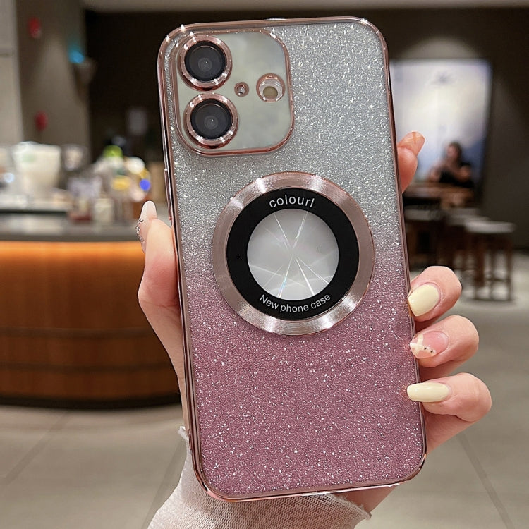 Gradient Glitter Electroplating MagSafe TPU Phone Case, For iPhone 16 Pro Max, For iPhone 16 Pro�...