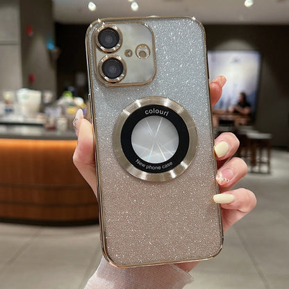 Gradient Glitter Electroplating MagSafe TPU Phone Case, For iPhone 16 Pro Max, For iPhone 16 Pro�...