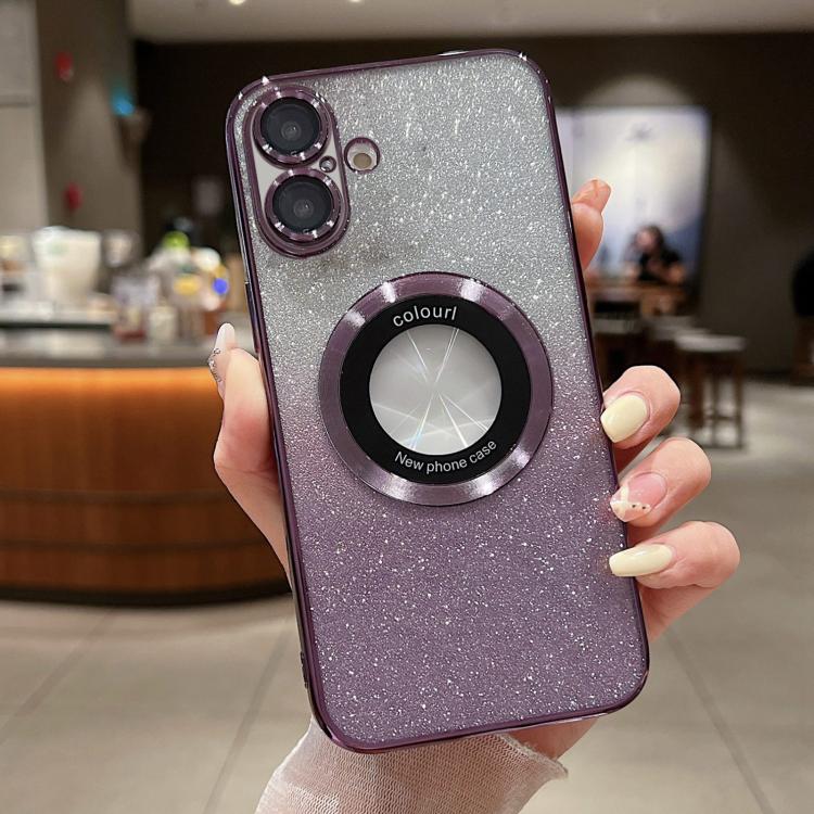 Gradient Glitter Electroplating MagSafe TPU Phone Case