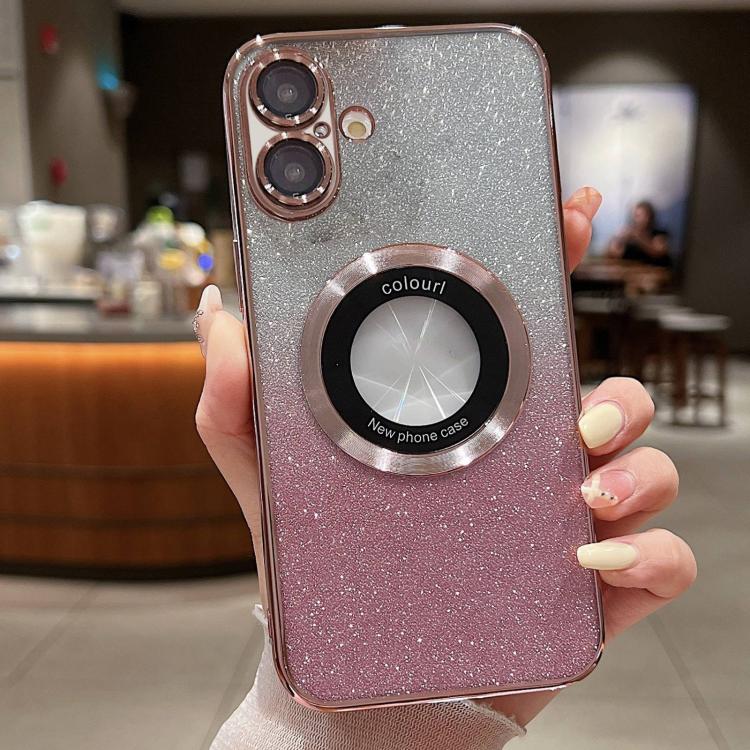 Gradient Glitter Electroplating MagSafe TPU Phone Case
