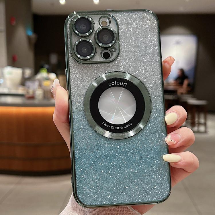 Gradient Glitter Electroplating MagSafe TPU Phone Case