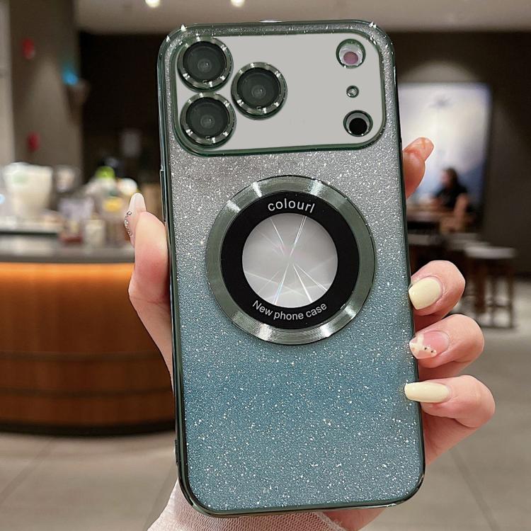 Gradient Glitter Electroplating MagSafe TPU Phone Case