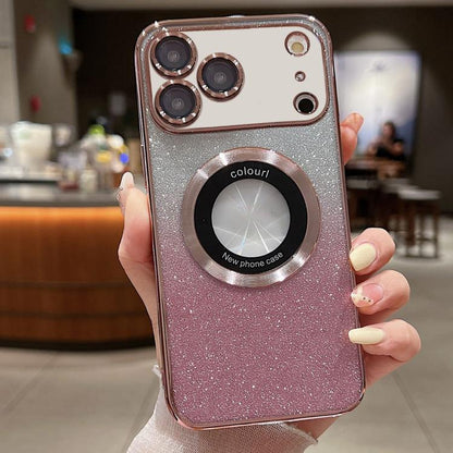 Gradient Glitter Electroplating MagSafe TPU Phone Case