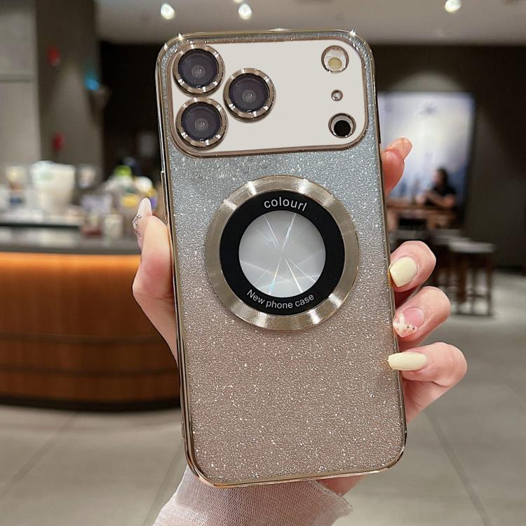 Gradient Glitter Electroplating MagSafe TPU Phone Case
