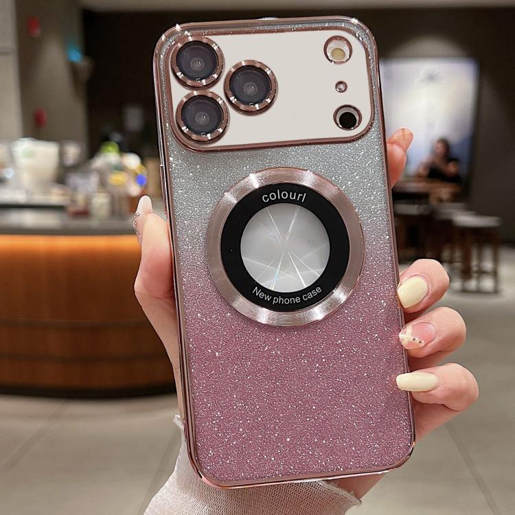 Gradient Glitter Electroplating MagSafe TPU Phone Case