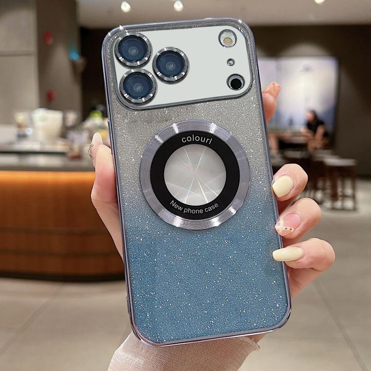 Gradient Glitter Electroplating MagSafe TPU Phone Case