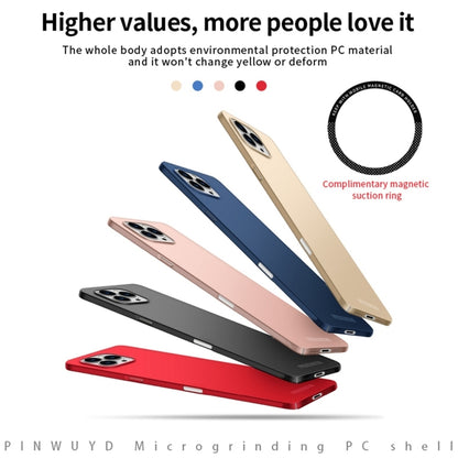 PINWUYO Micro-Frosted PC Ultra-thin Hard Phone Case with Magsafe Magnetic Ring�������������������...