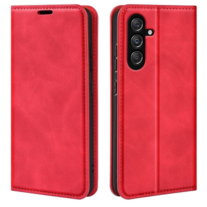 Retro-skin Magnetic Suction Leather Phone Case