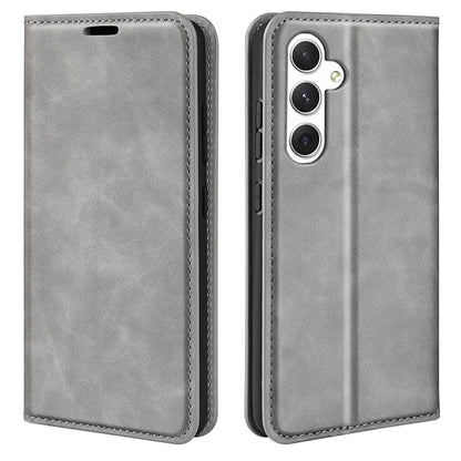 Retro-skin Magnetic Suction Leather Phone Case