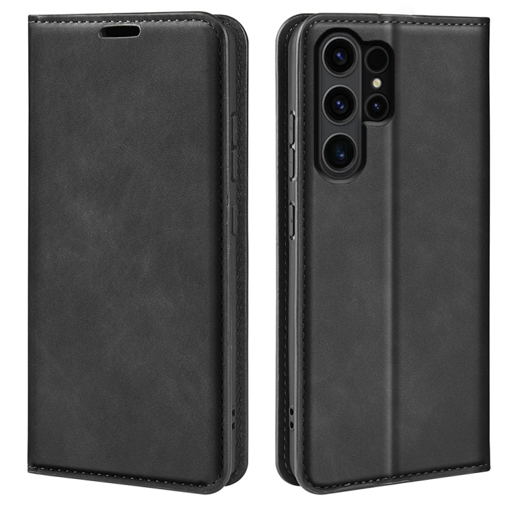 Retro-skin Magnetic Suction Leather Phone Case