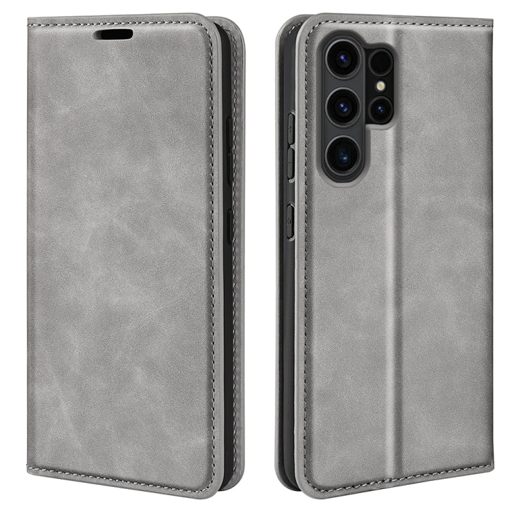 Retro-skin Magnetic Suction Leather Phone Case