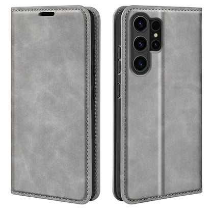 Retro-skin Magnetic Suction Leather Phone Case