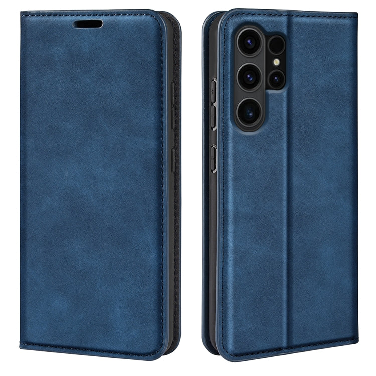 Retro-skin Magnetic Suction Leather Phone Case