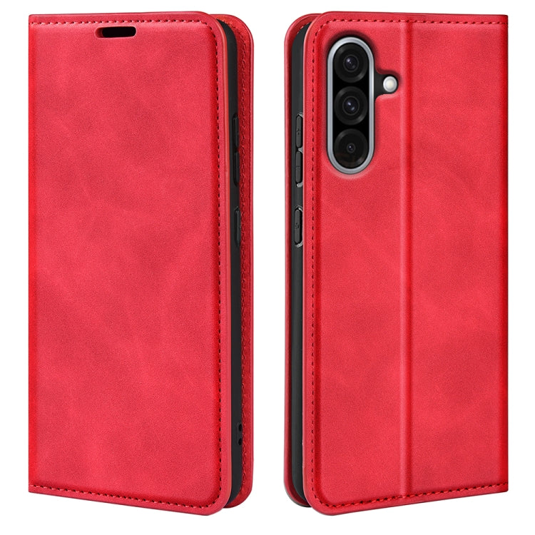 Retro-skin Magnetic Suction Leather Phone Case