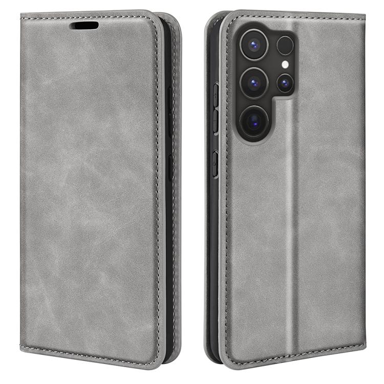 Retro-skin Magnetic Suction Leather Phone Case