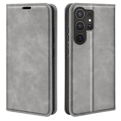 Retro-skin Magnetic Suction Leather Phone Case