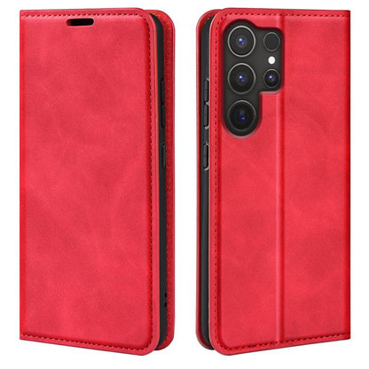 Retro-skin Magnetic Suction Leather Phone Case