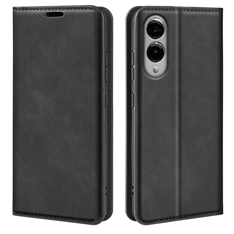 Retro-skin Magnetic Suction Leather Phone Case