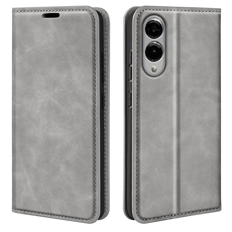Retro-skin Magnetic Suction Leather Phone Case