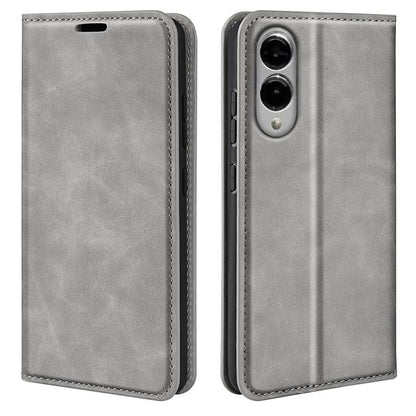 Retro-skin Magnetic Suction Leather Phone Case