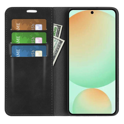 Retro-skin Magnetic Suction Leather Phone Case