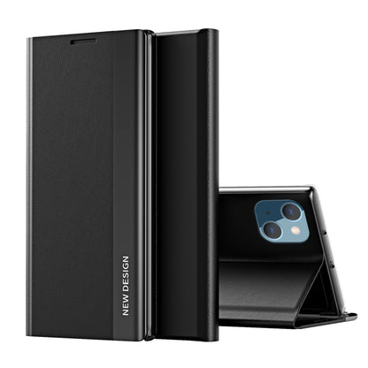 Side Electroplated Adsorption Leather Phone Case, For iPhone 15