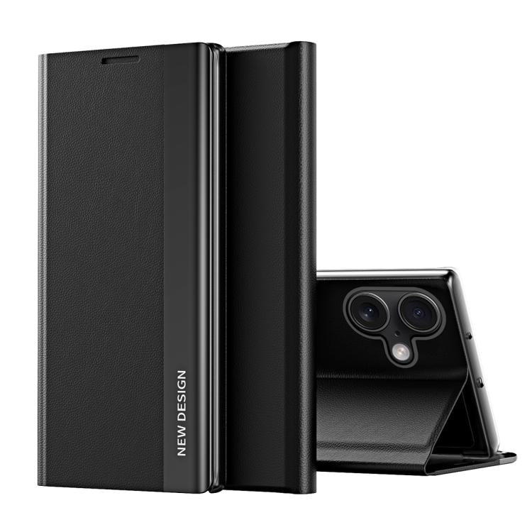 Side Electroplated Adsorption Leather Phone Case