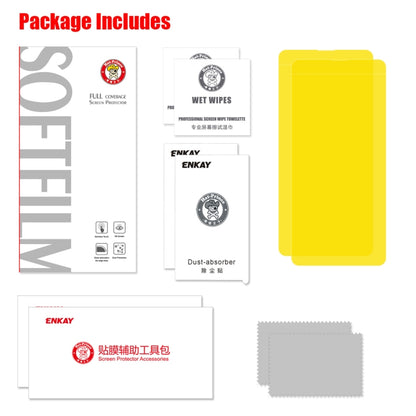2 PCS ENKAY Hat-Prince 0.1mm 3D Full Screen Protector Explosion-proof Hydrogel Film for