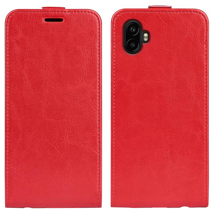 R64 Texture Single Vertical Flip Leather Phone Case