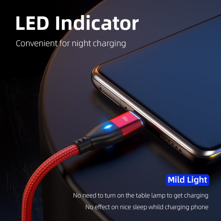 ENKAY 6-in-1 PD60W USB-A / Type-C to Type-C / 8 Pin / Micro USB Magnetic Fast Charging Cable, 1m, 2m