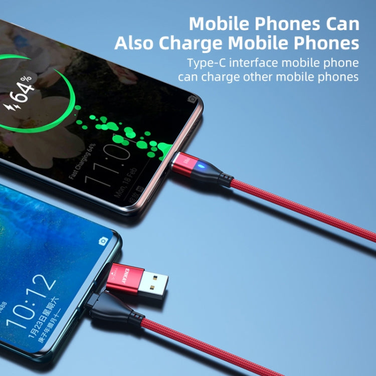 ENKAY 6-in-1 PD60W USB-A / Type-C to Type-C / 8 Pin / Micro USB Magnetic Fast Charging Cable, 1m, 2m
