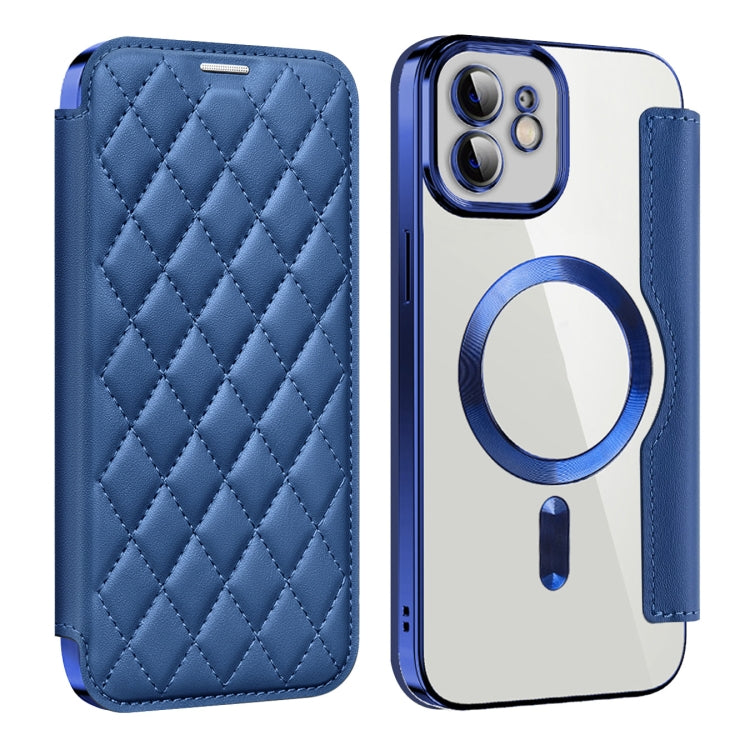 Shield Magsafe RFID Anti-theft Rhombus Leather Phone Case