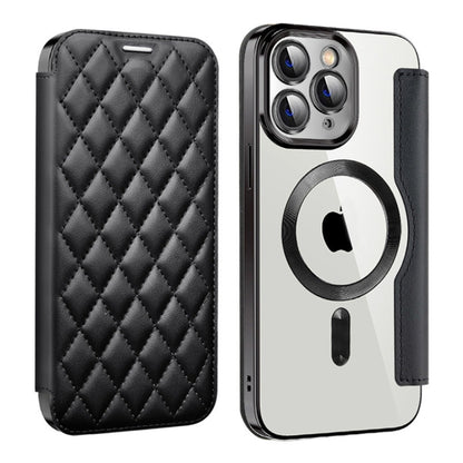 Shield Magsafe RFID Anti-theft Rhombus Leather Phone Case