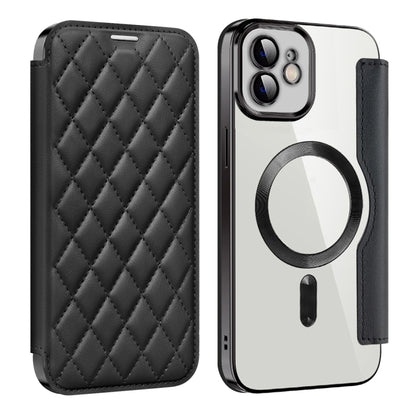 Shield Magsafe RFID Anti-theft Rhombus Leather Phone Case