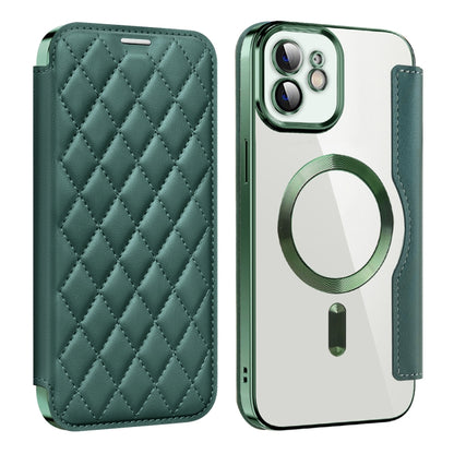 Shield Magsafe RFID Anti-theft Rhombus Leather Phone Case