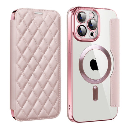 Shield Magsafe RFID Anti-theft Rhombus Leather Phone Case