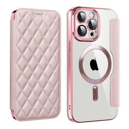 Shield Magsafe RFID Anti-theft Rhombus Leather Phone Case