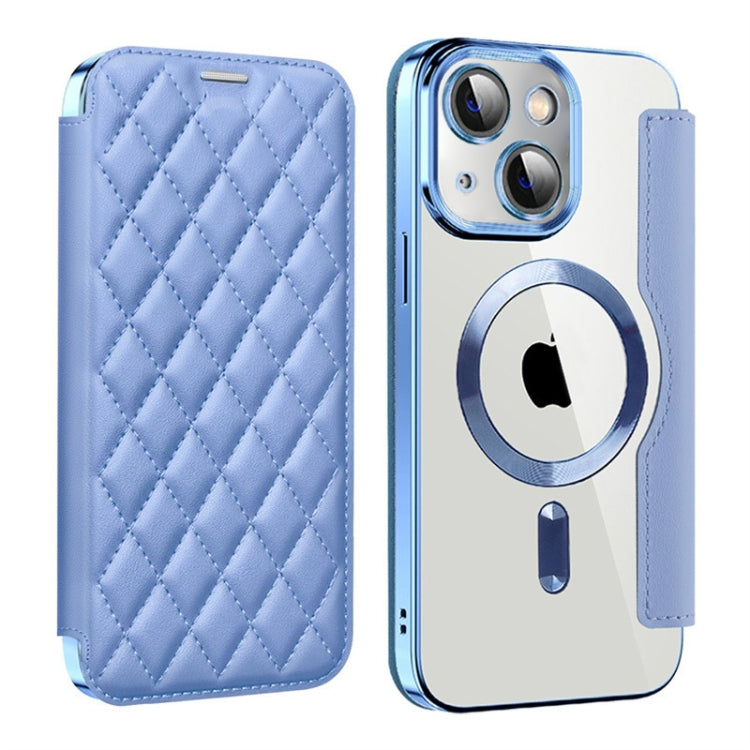 Shield Magsafe RFID Anti-theft Rhombus Leather Phone Case