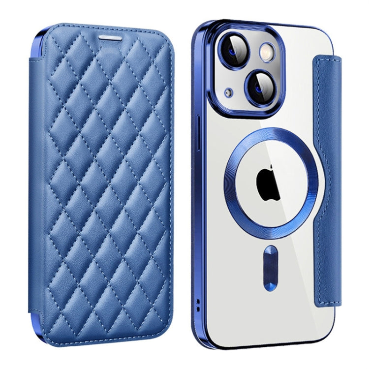 Shield Magsafe RFID Anti-theft Rhombus Leather Phone Case