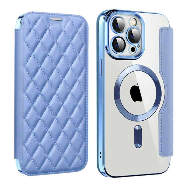 Shield Magsafe RFID Anti-theft Rhombus Leather Phone Case